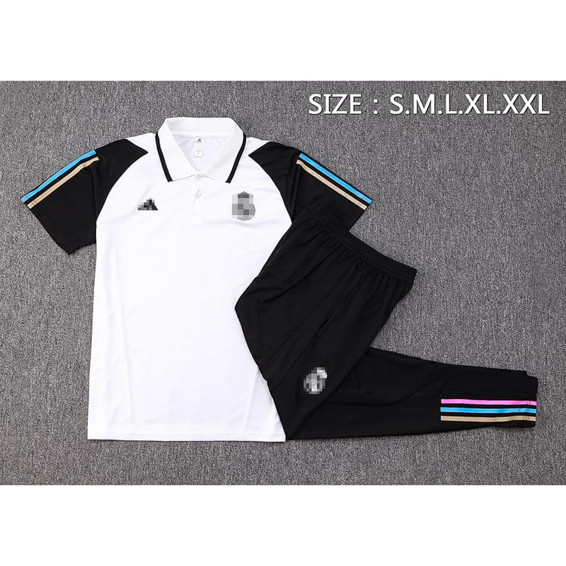 Camiseta de Polo Real Madrid 2023/2024 Blanco/Negro